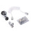2Sets Sink Shower Extender Flexible Hose Faucet Head Assorted Colors 2