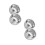 4Pcs Silver Shaving Bowl Double Layer Metal Mug for Men's Shaving 9
