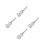 4Pcs Versatile Garden Pipe Threader Tool Kit Aluminum Silver 5
