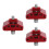 3Pcs Universal Aluminum Bike Seatpost Clamp Quick Release Saddle Mount 5