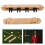 3Sets Solid Wood Billiard Cue Rack Khaki Wall Mount Pool Stick Holder 11