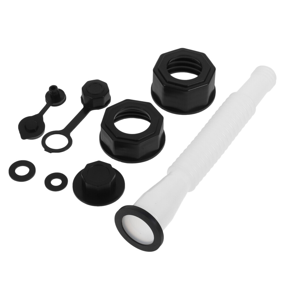 4Sets Can Spout Kit Pp Pe For Gas Cans Easy Install Nozzle White 3632889373776
