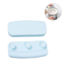 4Pcs Blue Silicone Pot Handle Sleeve Heat Resistant Anti-Skid Grip