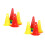 48Pcs Plastic Agility Cones Assorted Colors Soccer Training Cones 6