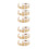 6Pcs Reusable Brown Kraft Circle Stickers for Organizing and Crafting 5