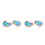 4Pcs Durable Resin Micro Landscape Pond Decors Assorted Colors 7