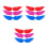 18Pcs Versatile Roller Skate Wings Charms PVC Shoe Accessories 5