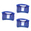 3Pcs Adjustable Hard Hat Sunshade Visor Neck Cover Blue Lightweight 4