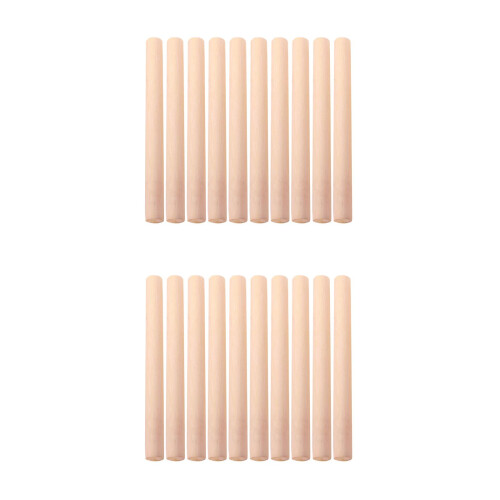 20Pcs Wooden Rolling Pins Smooth Non-Burr Dough Rollers for Pastry 2