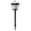 2Pcs Solar Stigma Light Outdoor Waterproof Post Cap Lamp White Light 3