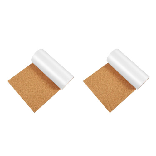 2Pcs Cork Board Roll with Adhesive Back Multi Color for Memo and Craft 2