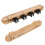 3Sets Solid Wood Billiard Cue Rack Khaki Wall Mount Pool Stick Holder 3