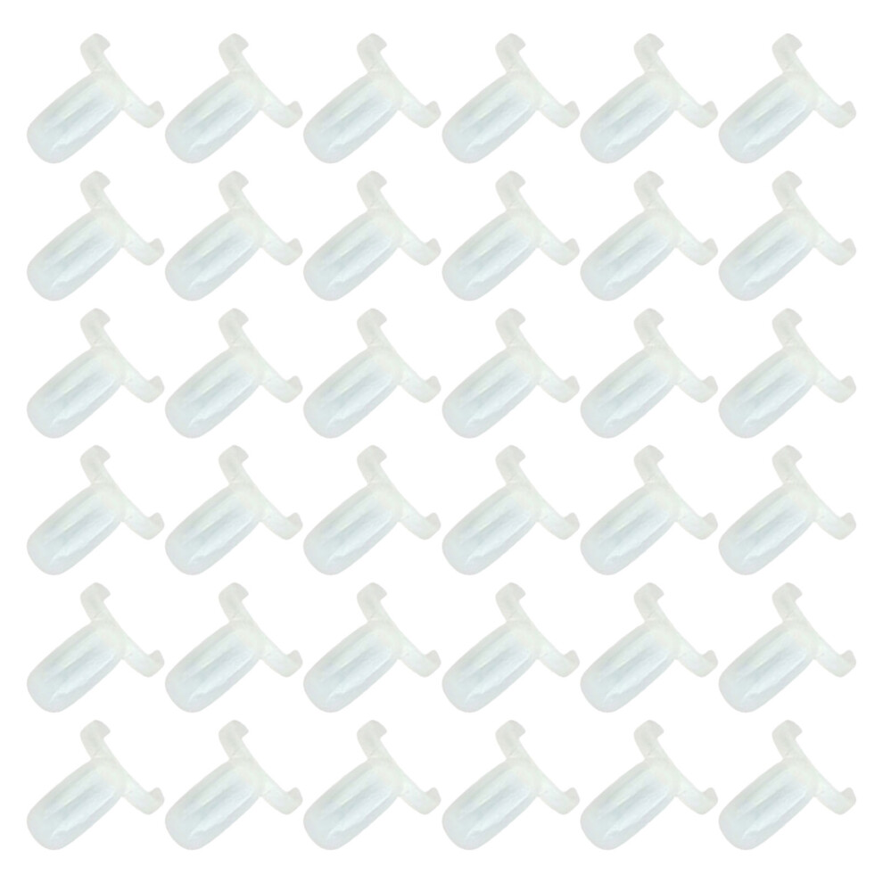Vaguelly Beige 1500Pcs Nail Tips Color Display Rings In Plastic For Salon Use