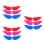 18Pcs Versatile Roller Skate Wings Charms PVC Shoe Accessories 9