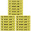 Yellow PVC Throw Game Floor Marker for Party Use 5