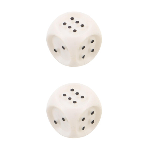 2Pcs Raised Dot Braille for Accessible Tabletop Games in White 2