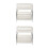 2Pcs White Desktop Sundries Organizer Plastic Shelf for Home Use 7