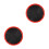 2Pcs Fiber Drum Practice Pads ABS Durable Drum Accessories 10