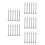 30Pcs Silver Aluminum Cake Icing Tools Set for Baking and Decorating 4