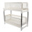 2Pcs White Desktop Sundries Organizer Plastic Shelf for Home Use 1
