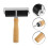 4Pcs Durable Rubber Rollers with Wood Grip for DIY Printmaking and Art 9