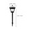 2Pcs Solar Stigma Light Outdoor Waterproof Post Cap Lamp White Light 2