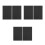 6Pcs Fire Resistant Carbon Felt Welding Blanket Soft Insulated Mat 6
