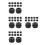 48Pcs Universal Rubber Washer Pads for Foosball Table Durable Black 8