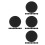 40Pcs Black Soft Silicone Diaphragm Covers for Doctor Stethoscopes 7
