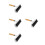 4Pcs Durable Rubber Rollers with Wood Grip for DIY Printmaking and Art 4