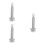 3Pcs Stainless Steel Meat Tenderizer Mallet with Needle Design Silver 2