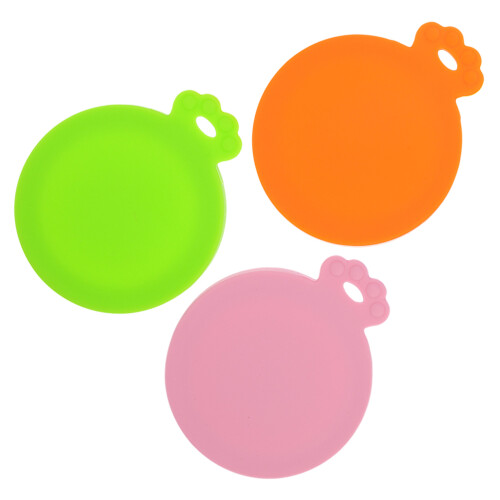 6Pcs Versatile Silicone Pet Food Can Covers Reusable Leakproof Lid Set 2