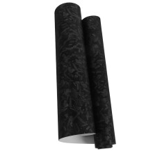 2Pcs Grey Pet Car Vinyl Wrap Rolls Gloss Carbon Fiber Protective Film