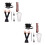 12Pcs Comfortable Black Gloves Headband 1920S Party Set 5