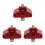3Pcs Universal Aluminum Bike Seatpost Clamp Quick Release Saddle Mount 3