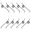 40Pcs Durable Metal Trigger Button Spring Assembly for Recorders 2