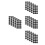 20Pcs Durable Black Pool Table Marker Dots for Billiards Training Use 4