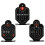 12Pcs Durable Black Tinplate Shooting Targets Rotating Practice Board 2