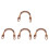 4Pcs Rattan Replacement Handles Khaki for Pottery Teapots Everyday Use 8