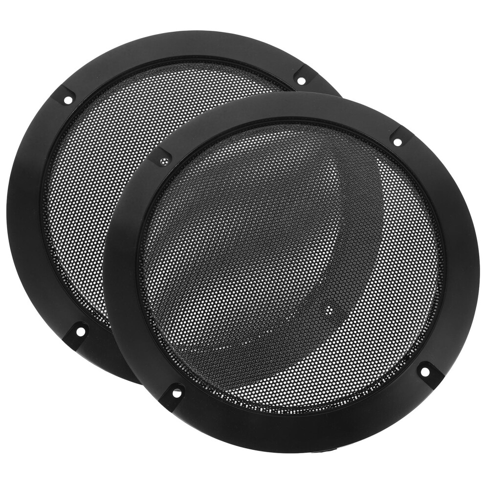 8Pcs Steel Waffle Grill Cover Speaker Mesh For Car Audio Black 3642825086288
