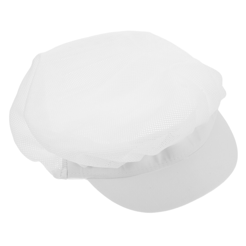 3Pcs White Chef Beanie Cotton-Poly Cooking Hat Durable For Home Use 3632889326628