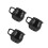 3Pcs Black Ceramic Milk Containers Mini Syrup and Cream Pitchers 5