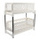 2Pcs White Desktop Sundries Organizer Plastic Shelf for Home Use 2