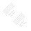 4Pcs Multipurpose White Iron Telescopic Clothes Drying Rod 5