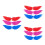18Pcs Versatile Roller Skate Wings Charms PVC Shoe Accessories 6