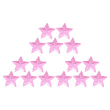 45Pcs Pink Sequin Star Iron on Patches Durable DIY Clothing Decoration