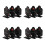 12Pcs Durable Black Tinplate Shooting Targets Rotating Practice Board 9