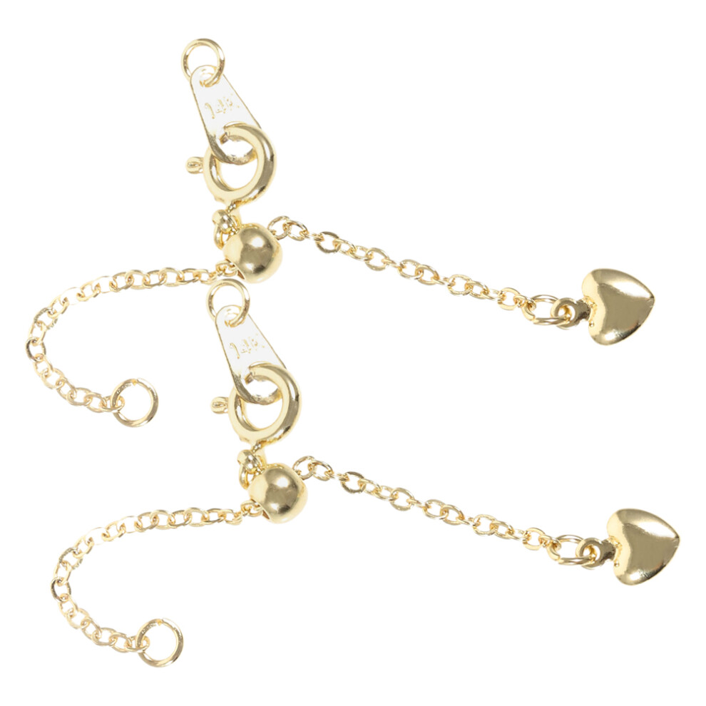 8Pcs Copper Bracelet Extender Clasps With Chain For Diy Jewelry Making 3632889327618