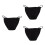 3Pcs Seamless Cotton Black String Briefs Low Rise Ballet Dance Panty 6