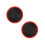2Pcs Fiber Drum Practice Pads ABS Durable Drum Accessories 8
